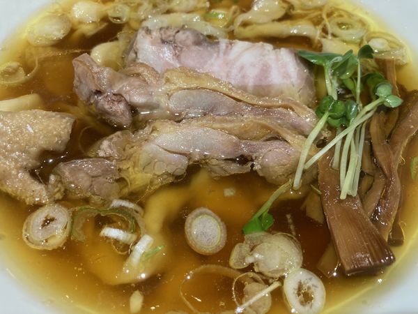 「親鶏中華そば(極太麺)」@手打 親鶏中華そば 綾川の写真