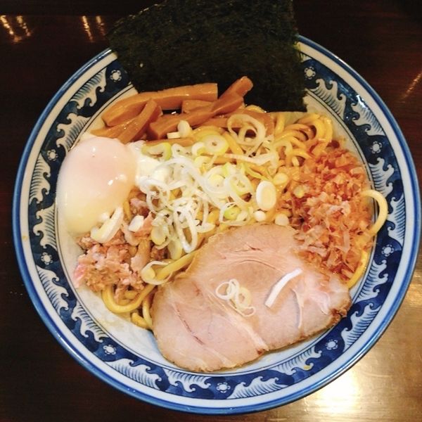 「油そば+温泉卵」@兎に角 松戸店の写真