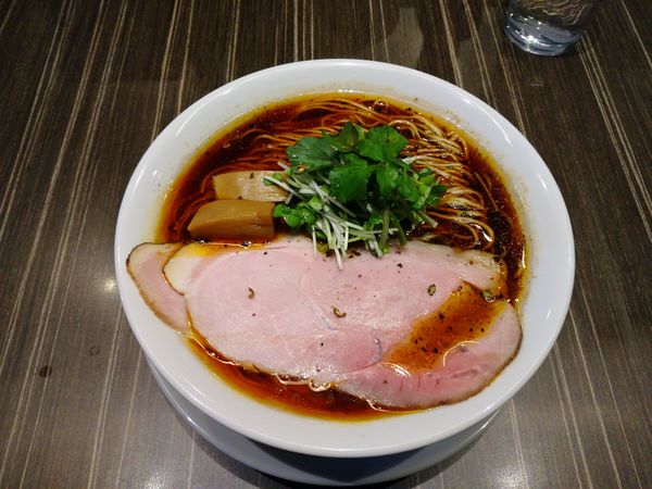 「中華蕎麦 辛味薫香正油（1,200円）」@中華蕎麦 三藤の写真