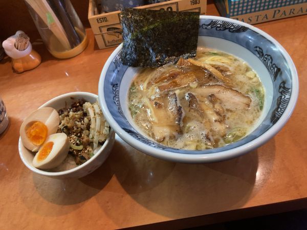 「ラーメンセット　700円」@麺一真の写真