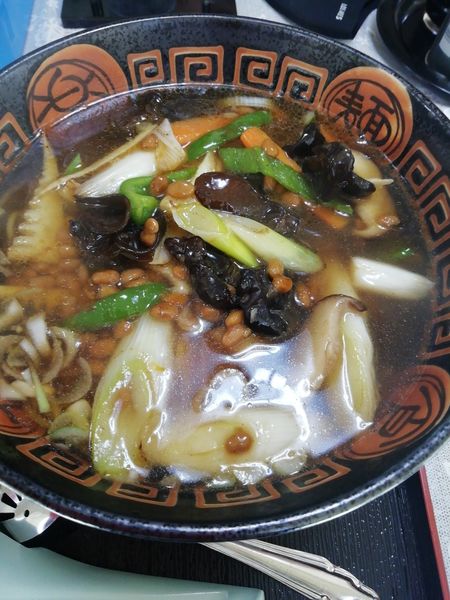 「名物納豆ラーメン」@レストラン オサダの写真