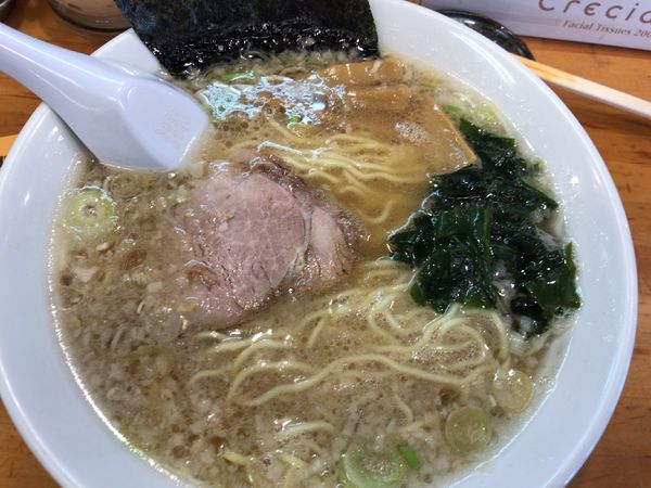 「ラーメン並・味薄め590円」@ラーメンショップ椿 二本松店の写真