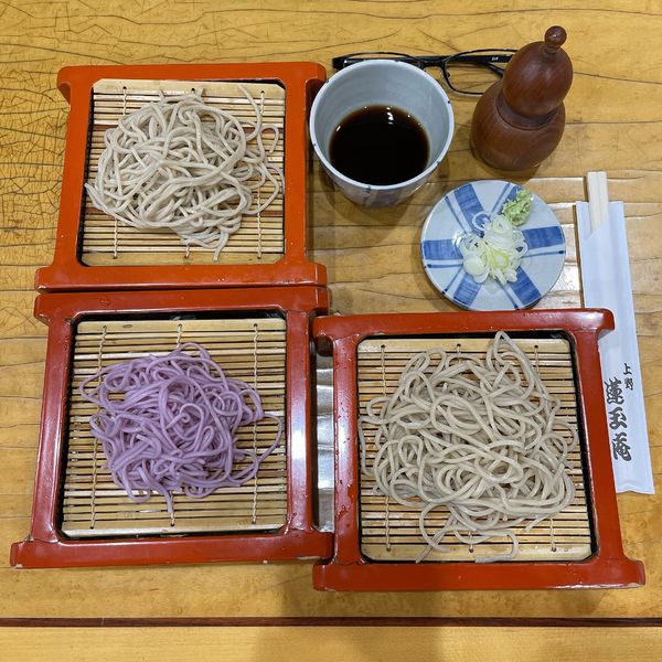 「古式せいろそば 別打ち入り三枚重ね」@池之端 蓮玉庵の写真