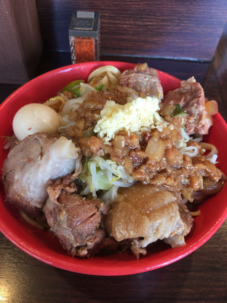 「冷やし中華+豚軟骨肉」@ピコピコポンの写真