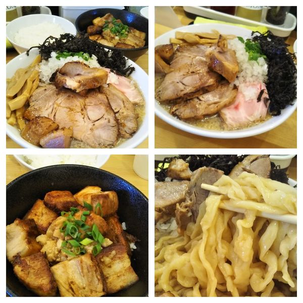 「【限定】背・あぶら煮干ら～めん➕漢飯➕ライス」@煮干らーめん 川むらの写真