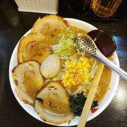 味噌ﾁｬｰｼｭｰﾒﾝ+味玉  ﾒﾝﾏ抜き