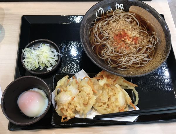 「朝そば(370￥)」@ゆで太郎 高崎上中居町店の写真