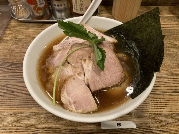 「特製平子煮干そば」@新橋 纏の写真