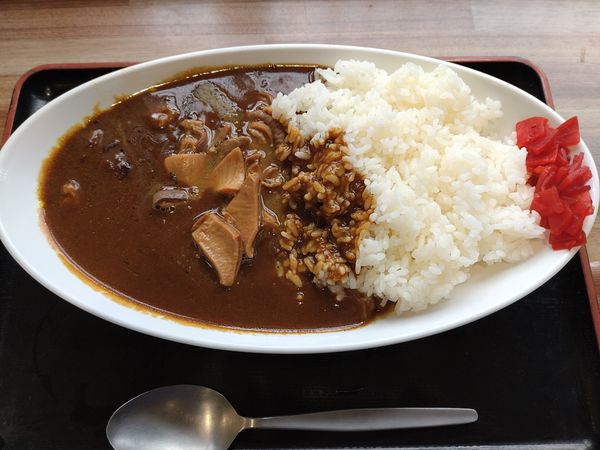 「もつ煮カレー　８５０円」@谷川岳PA上り スナックコーナーの写真