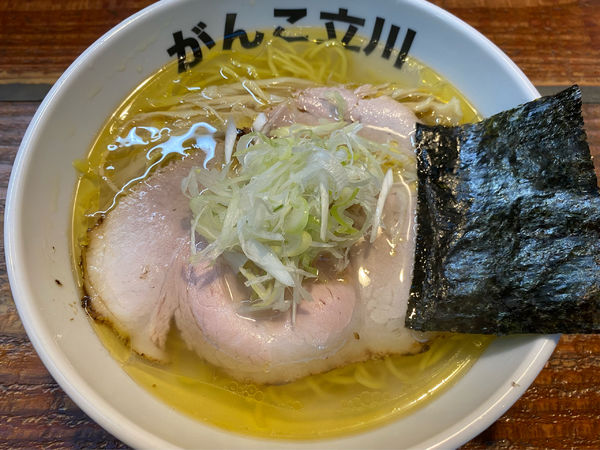 「塩 モモ LEVEL4」@元祖一条流がんこラーメン たま館分店の写真