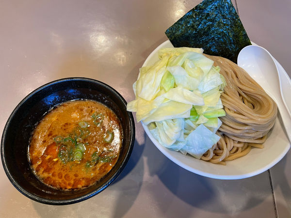 「海老つけ麺　キャベツ増し」@つけ麺 五ノ神製作所の写真