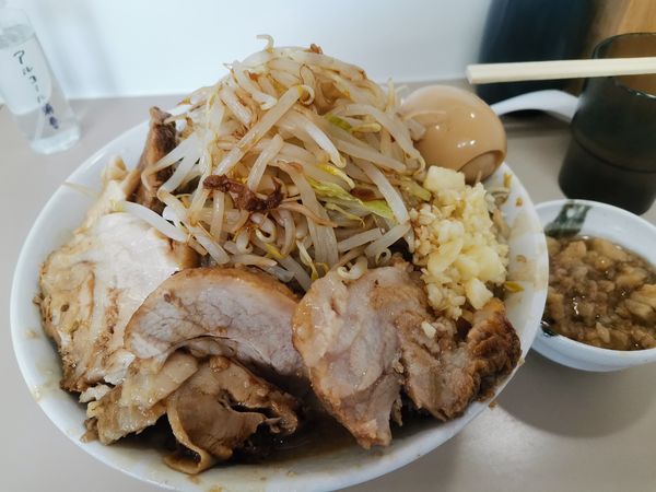 「ラーメン＋豚マシ＋味たま」@夢を語れ 山梨の写真