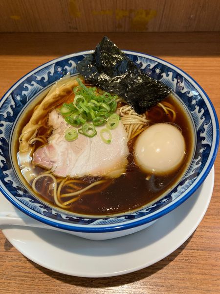 「味玉鶏そば」@鶏そば 煮干そば 花山の写真