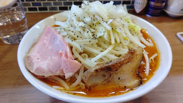 「とまと８００円(太麺)&野菜１００円」@らーめん ニューカッパの写真