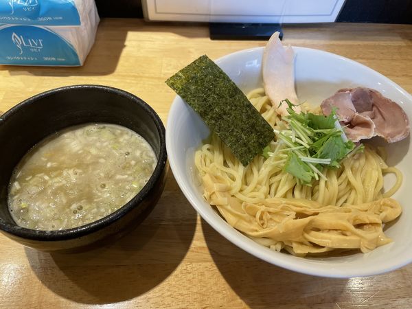 「鶏白湯つけ麺」@麺屋 れんしんの写真