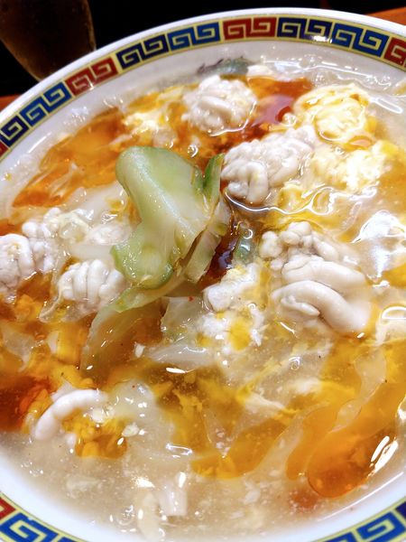 「タラ白子入り酸辣湯麺・白子増し」@ラーメン哲史の写真