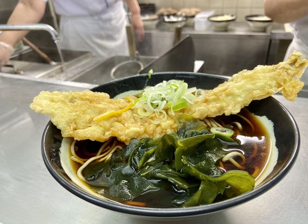 「☆穴子天そば☆」@日栄軒の写真