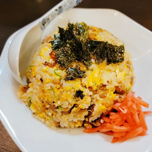 「納豆チーズチャーハン」@メンショップ アキラの写真