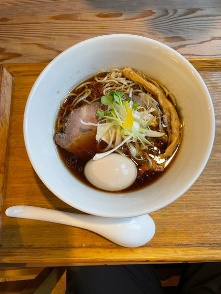 「中華そば　味玉トッピング」@中華蕎麦 はざまの写真