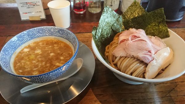 「鶏つけそば 中」@自家製麺オオモリ製作所 壬生店の写真