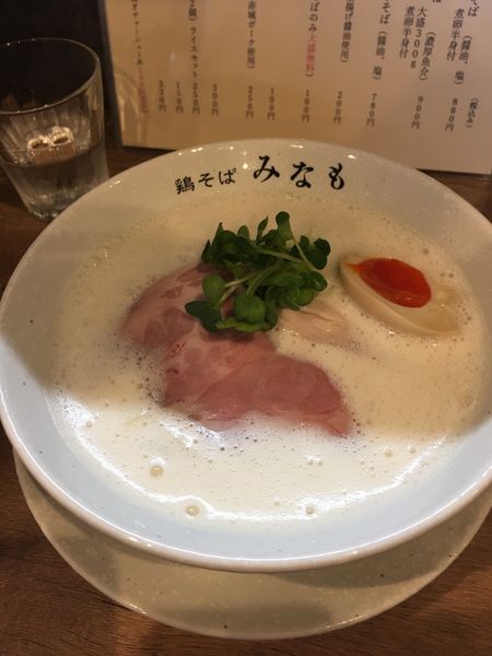 「鶏白湯(塩) 880円」@鶏そば みなもの写真
