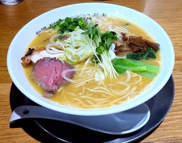 「濃厚らーめん+大盛120円」@和風ピンポン竹末の写真