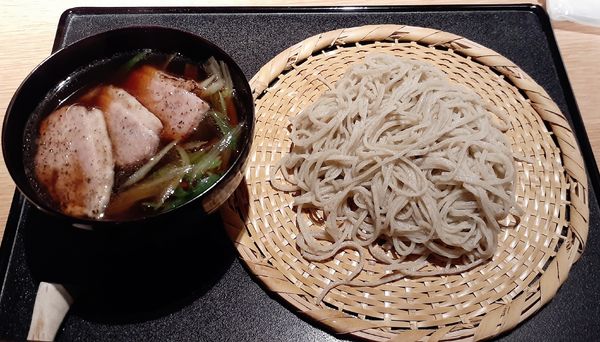 「京鴨のつけ汁ざるそば」@そば屋 にこらの写真