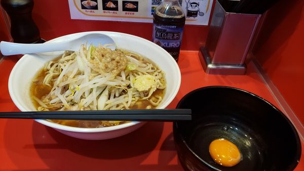 「小ラーメン(味薄め)800円＋生たまご50円」@麺屋 桐龍の写真