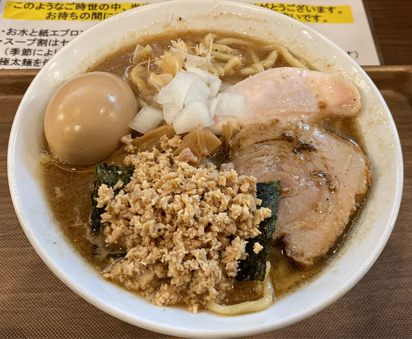 「中華そば 味玉鶏ほぐし」@つけめん さなだの写真