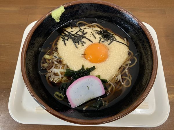 「ぶっかけとろろそば 700円」@ながとろ蕎麦の写真