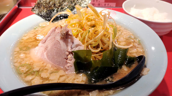 「【夜】辛ネギ味噌ラーメン小+ライス」@ラーショ マルミャーの写真