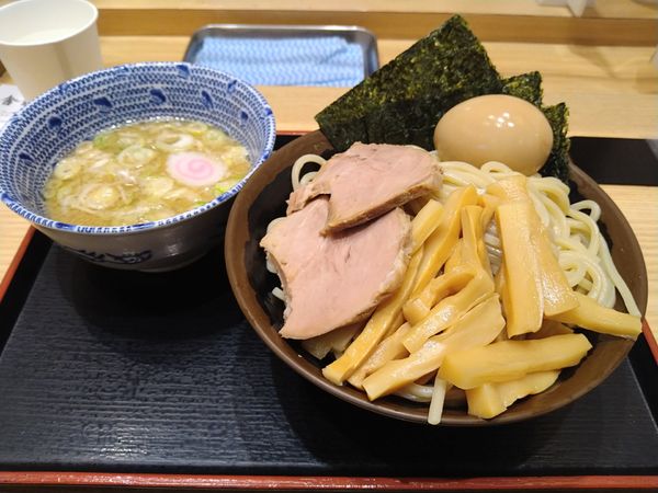 「特製つけ麺：並(¥1000)」@舎鈴 プレナ幕張店の写真