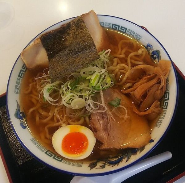 「天然カマス煮干し中華700円」@幸めんの写真