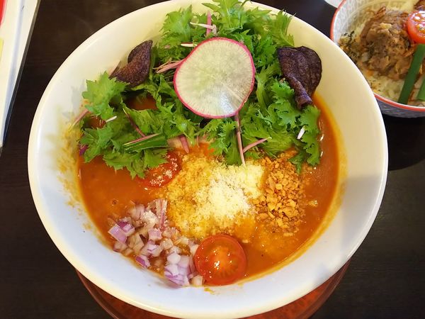 「【限定】青森アップルトマポークsoba　1300円」@sobabar Ciliegioの写真