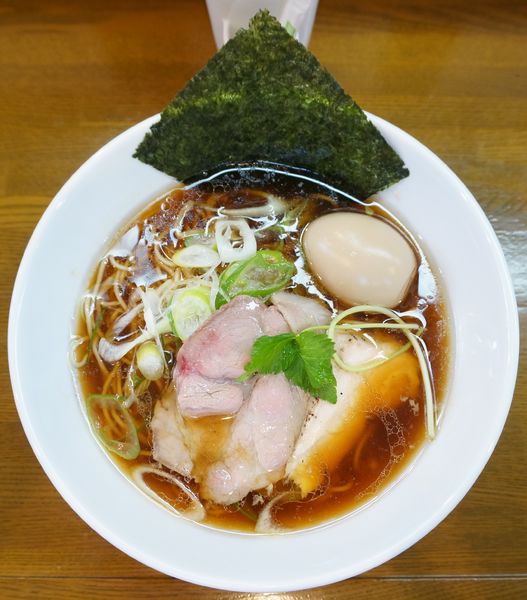 「かしわや蕎麦＋煮玉子」@中華蕎麦 かし和やの写真