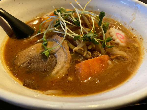 「倍辛みそラーメン（サービス半ライス）」@七八の写真