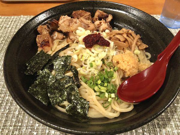 「肉まし油そば（1000円）」@貝出汁 まぜそば 虎巴徠の写真