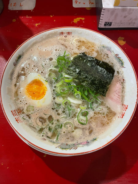 「らーめん(800円)」@中洲屋台 長浜ラーメン 初代 健太の写真