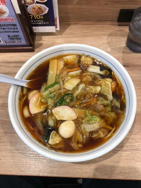 「五目あんかけラーメン 660円」@福しん 水天宮前T-CAT店の写真