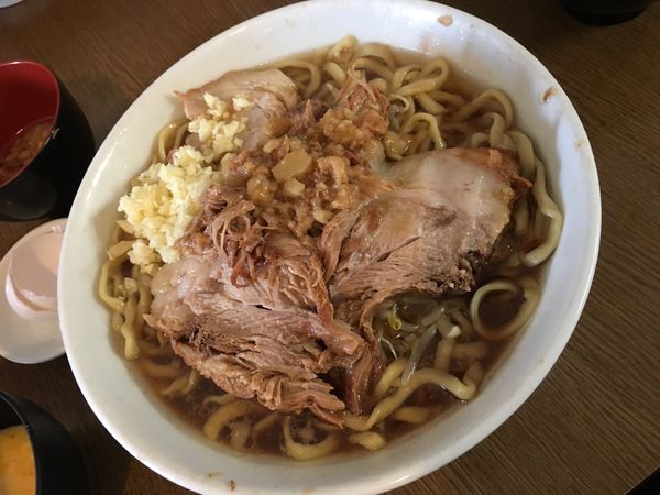 「ラーメン　卵　脂別皿」@俺の生きる道 つくば店の写真