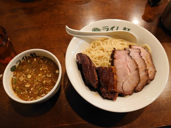 「つけめん 肉まし」@らー麺 つけ麺 ライム軒の写真
