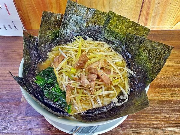 「ネギラーメン 海苔増」@ラーメンショップ 厚木店の写真