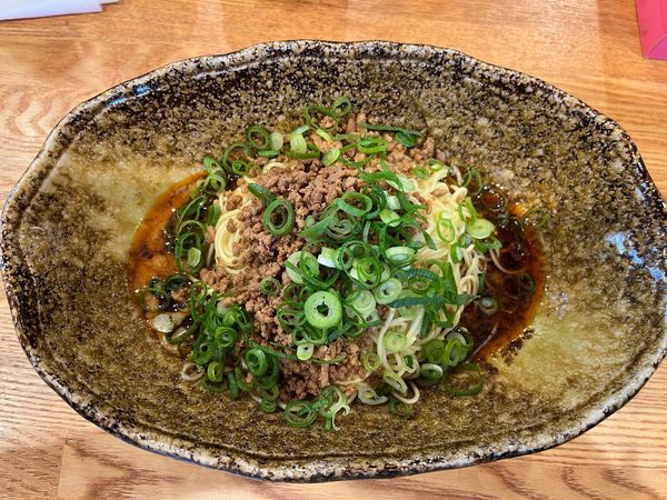 「汁なし担担麺新味 690円」@汁なし担担麺 くにまつ 神保町店の写真