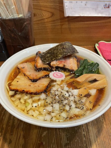 「鷄中華そば（大盛り＆チャーシュー）」@麺屋たつみ 喜心 狭山店の写真