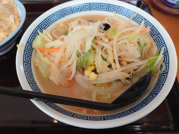 「野菜たっぷり味噌ラーメン」@山田うどん食堂 智光山公園店の写真