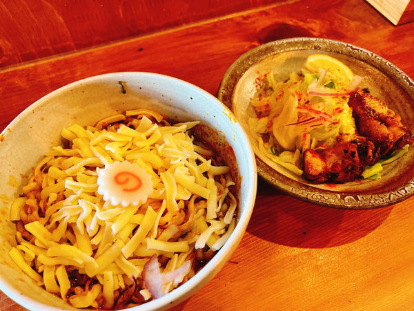 「口樂式濃厚魚介チーズダッカルビまぜそば」@口樂の写真