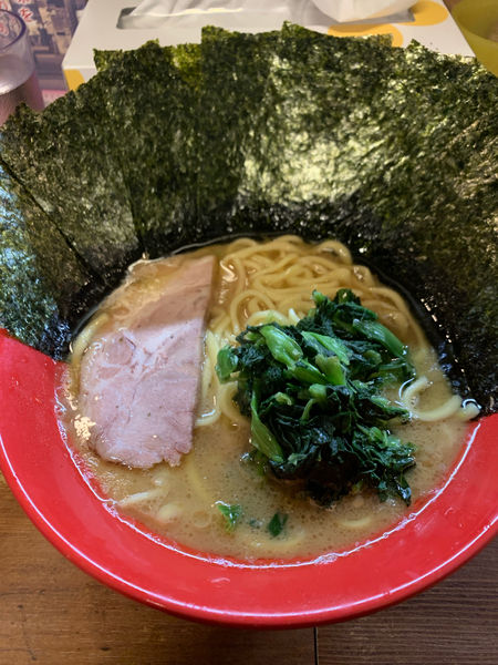 「ラーメン カタメ 海苔」@吉祥寺 武蔵家の写真