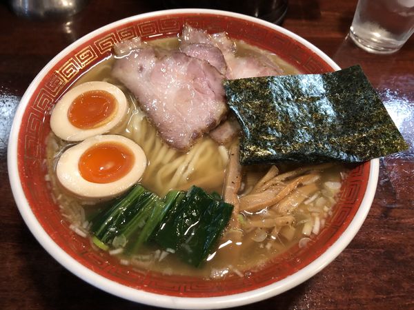 「特塩平打大盛り　ネギチャーシューご飯」@麺処 懐やの写真