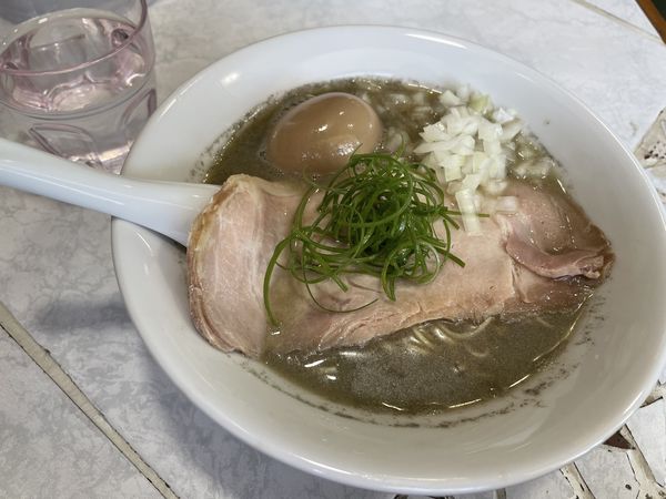 「煮干しそば 塩 ＋味玉」@中華そば ふじ野の写真