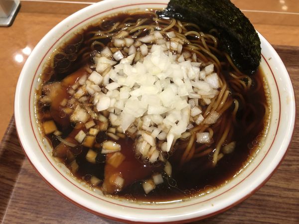 「竹岡式醤油ラーメン（麺大盛り）」@下総タンタンメン 白浜軒の写真